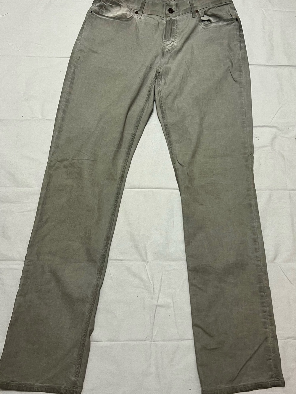 Escada Sport Grey Jeans Crystal Embellished Logo Pockets Size 38 (US 6-8)